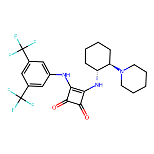 CAS: 1211565-11-5 | PC108646 | 3-((3,5-Bis(Trifluoromethyl)Phenyl)Amino)-4-(((1R,2R)-2-(Piperidin-1-Yl)Cyclohexyl)Amino)Cyclobut-3-Ene-1,2-Dione