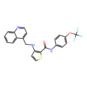 CAS: 728033-96-3 | PC108721 | 3-((Quinolin-4-Ylmethyl)Amino)-N-(4-(Trifluoromethoxy)Phenyl)Thiophene-2-Carboxamide