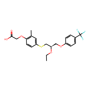 CAS: 851528-79-5 | PC108763 | (R)-2-(4-((2-Ethoxy-3-(4-(Trifluoromethyl)Phenoxy)Propyl)Thio)-2-Methylphenoxy)Acetic Acid