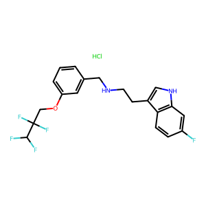 CAS: 467458-02-2 | PC108888 | 2-(6-Fluoro-1H-Indol-3-Yl)-N-(3-(2,2,3,3-Tetrafluoropropoxy)Benzyl)Ethanamine Hydrochloride