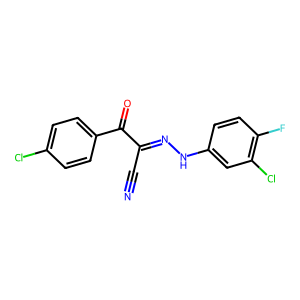 CAS: 882290-02-0 | PC108972 | N'-(3-Chloro-4-Fluorophenyl)-2-(4-Chlorophenyl)-2-Oxoacetohydrazonoyl Cyanide