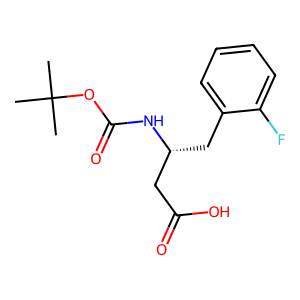 CAS: 218608-98-1 | PC108982 | (R)-3-((Tert-Butoxycarbonyl)Amino)-4-(2-Fluorophenyl)Butanoic Acid