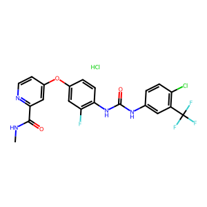 CAS: 835621-07-3 | PC109065 | 4-(4-(3-(4-Chloro-3-(Trifluoromethyl)Phenyl)Ureido)-3-Fluorophenoxy)-N-Methylpicolinamide Hydrochloride