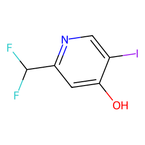 CAS: 1806780-31-3 | PC109875 | 2-(Difluoromethyl)-5-iodopyridin-4-ol