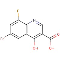 CAS:1019016-07-9 | PC110045 | 6-Bromo-8-fluoro-4-hydroxyquinoline-3-carboxylic acid