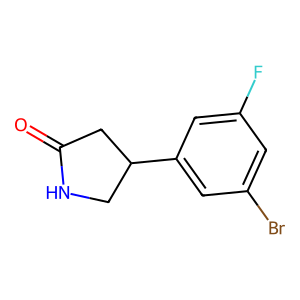 CAS: 1367451-46-4 | PC110834 | 4-(3-Bromo-5-fluorophenyl)pyrrolidin-2-one