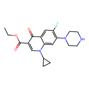 CAS: 105404-65-7 | PC111561 | Ethyl 1-cyclopropyl-6-fluoro-4-oxo-7-(piperazin-1-yl)-1,4-dihydroquinoline-3-carboxylate