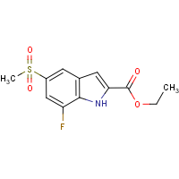 CAS: 849035-83-2 | PC11192 | Ethyl 7-fluoro-5-(methylsulphonyl)-1H-indole-2-carboxylate