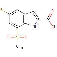 CAS: 849035-87-6 | PC11193 | 5-Fluoro-7-(methylsulphonyl)-1H-indole-2-carboxylic acid