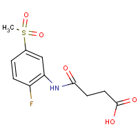CAS:389609-83-0 | PC11200 | 4-{[2-Fluoro-5-(methylsulphonyl)phenyl]amino-4-oxobutanoic acid