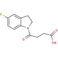 CAS:393183-92-1 | PC11203 | 4-(5-Fluoro-2,3-dihydro-1H-indol-1-yl)-4-oxobutanoic acid