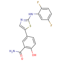 CAS:887267-24-5 | PC1203 | 2-(2,5-Difluorophenyl)amino-5-(salicylamid-5yl)-1,3-thiazole