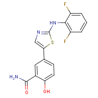 CAS:887267-23-4 | PC1206 | 2-(2,6-Difluorophenyl)amino-5(salicylamid-5yl)-1.3-thiazole