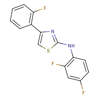 CAS:887267-16-5 | PC1475 | 2-(2,4-Difluorophenyl)amino-4-(2-fluorophenyl)thiazole