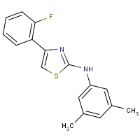 CAS:887267-19-8 | PC1478 | 2-(3,5-Dimethylphenyl)amino-4-(2-fluorophenyl)thiazole