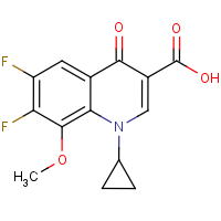 CAS:112811-72-0 | PC1525 | 1-Cyclopropyl-6,7-difluoro-8-methoxy-4-oxo-1,4-dihydroquinoline-3-carboxylic acid