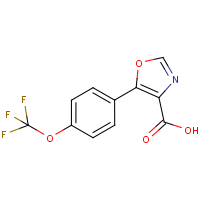 CAS:887267-64-3 | PC1885 | 5-[4-(Trifluoromethoxy)phenyl]-1,3-oxazole-4-carboxylic acid