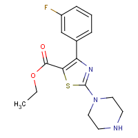 CAS:887267-69-8 | PC1896 | Ethyl 4-(3-fluorophenyl)-2-piperazin-1-yl-1,3-thiazole-5-carboxylate