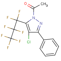 CAS: 1017793-52-0 | PC1951 | 1-Acetyl-4-chloro-5-(heptafluoropropyl)-3-phenyl-1H-pyrazole