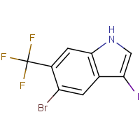 CAS:1420537-61-6 | PC200036 | 5-Bromo-3-iodo-6-(trifluoromethyl)-1H-indole