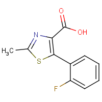 CAS: 522646-43-1 | PC200060 | 5-(2-Fluorophenyl)-2-methyl-1,3-thiazole-4-carboxylic acid