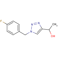 CAS:1443291-24-4 | PC200078 | 1-{1-[(4-Fluorophenyl)methyl]-1H-1,2,3-triazol-4-yl}ethan-1-ol