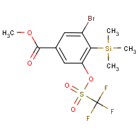 CAS:1242069-32-4 | PC200118 | Methyl 3-bromo-5-(((trifluoromethyl)sulfonyl)oxy)-4-(trimethylsilyl)benzoate