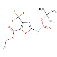 CAS: 1186405-12-8 | PC200171 | Ethyl 2-amino-4-(trifluoromethyl)-1,3-oxazole-5-carboxylate, 2-BOC protected