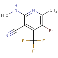 CAS: 1171919-20-2 | PC200206 | 5-Bromo-6-methyl-2-(methylamino)-4-(trifluoromethyl)nicotinonitrile