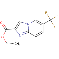 CAS:1135283-39-4 | PC200246 | Ethyl 8-iodo-6-(trifluoromethyl)imidazo[1,2-a]pyridine-2-carboxylate