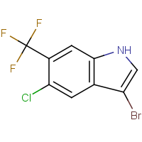 CAS:1186404-58-9 | PC200257 | 3-Bromo-5-chloro-6-(trifluoromethyl)-1H-indole