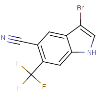 CAS:1186404-83-0 | PC200258 | 3-Bromo-6-(trifluoromethyl)-1H-indole-5-carbonitrile