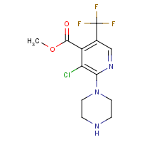CAS:1147979-45-0 | PC200298 | Methyl 3-chloro-2-(piperazin-1-yl)-5-(trifluoromethyl)isonicotinate