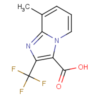 CAS:874776-53-1 | PC200323 | 8-Methyl-2-(trifluoromethyl)imidazo[1,2-a]pyridine-3-carboxylic acid