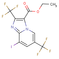 CAS:1171918-86-7 | PC200325 | Ethyl 2,6-bis(trifluoromethyl)-8-iodoimidazo[1,2-a]pyridine-3-carboxylate