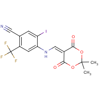CAS:1353878-20-2 | PC200353 | 4-{[(2,2-Dimethyl-4,6-dioxo-1,3-dioxan-5-ylidene)methyl]amino}-5-iodo-2-(trifluoromethyl)benzonitrile