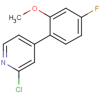 CAS: 1333468-54-4 | PC200390 | 2-Chloro-4-(4-fluoro-2-methoxyphenyl)pyridine