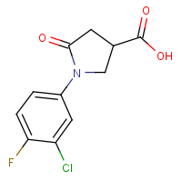 CAS: 696647-51-5 | PC200470 | 1-(3-Chloro-4-fluorophenyl)-5-oxopyrrolidine-3-carboxylic acid
