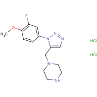CAS:1610376-98-1 | PC200480 | 1-{[1-(3-Fluoro-4-methoxyphenyl)-1H-1,2,3-triazol-5-yl]methyl}piperazine dihydrochloride