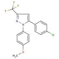 CAS:188817-13-2 | PC200610 | 5-(4-Chlorophenyl)-3-(trifluoromethyl)-1-(4-methoxyphenyl)-1H-pyrazole