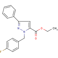 CAS:618070-55-6 | PC200612 | Ethyl 1-(4-fluorobenzyl)-3-phenyl-1H-pyrazole-5-carboxylate