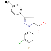 CAS: 618102-16-2 | PC200629 | 1-(3-Chloro-4-fluorophenyl)-3-(4-methylphenyl)-1H-pyrazole-5-carboxylic acid