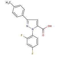 CAS: 618102-18-4 | PC200630 | 1-(2,4-Difluorophenyl)-3-(4-methylphenyl)-1H-pyrazole-5-carboxylic acid