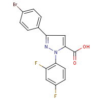CAS: 618102-70-8 | PC200637 | 3-(4-Bromophenyl)-1-(2,4-difluorophenyl)-1H-pyrazole-5-carboxylic acid