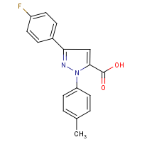CAS:618102-73-1 | PC200640 | 3-(4-Fluorophenyl)-1-(4-methylphenyl)-1H-pyrazole-5-carboxylic acid