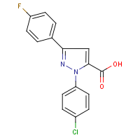 CAS:618102-74-2 | PC200641 | 1-(4-Chlorophenyl)-3-(4-fluorophenyl)-1H-pyrazole-5-carboxylic acid