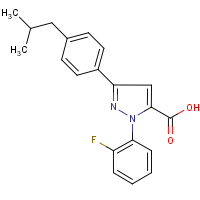 CAS: 618103-04-1 | PC200652 | 1-(2-Fluorophenyl)-3-(4-isobutylphenyl)-1H-pyrazole-5-carboxylic acid
