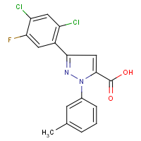 CAS:618382-90-4 | PC200653 | 3-(2,4-Dichloro-5-fluorophenyl)-1-(3-methylphenyl)-1H-pyrazole-5-carboxylic acid