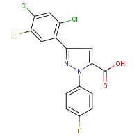 CAS: 618382-93-7 | PC200656 | 3-(2,4-Dichloro-5-fluorophenyl)-1-(4-fluorophenyl)-1H-pyrazole-5-carboxylic acid