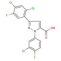 CAS: 618382-98-2 | PC200661 | 1-(3-Chloro-4-fluorophenyl)-3-(2,4-dichloro-5-fluorophenyl)-1H-pyrazole-5-carboxylic acid